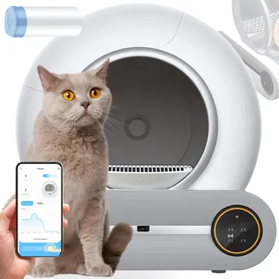 Produktbild von Selbstreinigende Katzentoilette groß mit intelligentem Geruchsneutralisierer PetJet