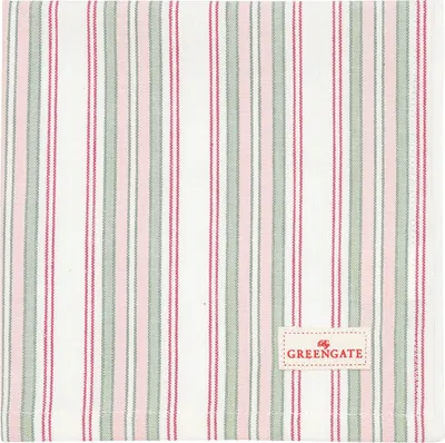 Produktbild von Greengate Carola Stoffserviette white 40 x 40 cm