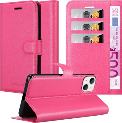 Produktbild von Cadorabo Hülle für Apple iPhone 14 Schutz Hülle in Pink Handyhülle Etui Case Cover Magnetverschluss