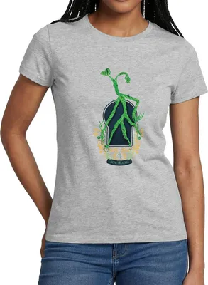 Produktbild von Spreadshirt Phantastische Tierwesen Bowtruckle Frauen T-Shirt, XXL, Grau meliert