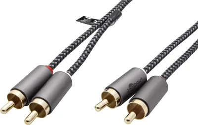 Obrázek produktu pro GOOBAY-PLUS Kabel 2x cinch(M) - 2x cinch(M), audio, 0,5m (11.92.7040)