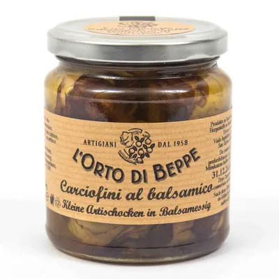 Zdjęcie produktu dla Artyczoki w occie balsamicznym, 314 ml - L'Orto di Beppe