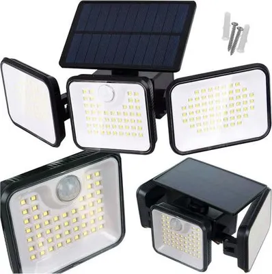 Zdjęcie produktu dla Lampa ogrodowa solarna 180 LED z czujnikiem ruchu, IP65