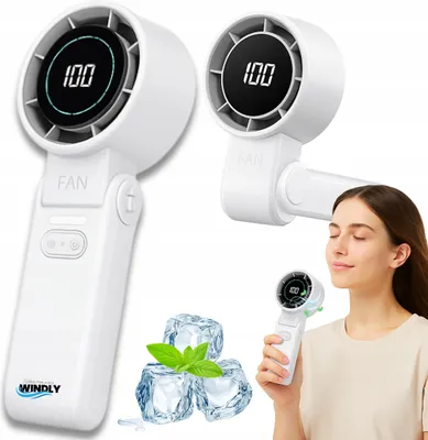 Produktbild von Tischventilator, Handventilator, faltbar, kabellos, leistungsstark, USB