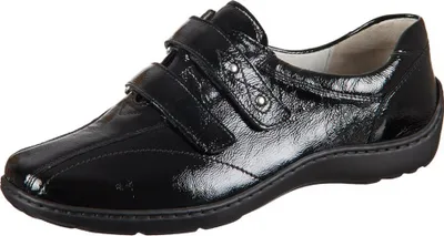 Produktbild von Waldläufer HENNI Klett- Halbschuh, Taipei (Lack), Schwarz, Pro-Aktiv Fussbett, Weite H, 496301-143-001 40