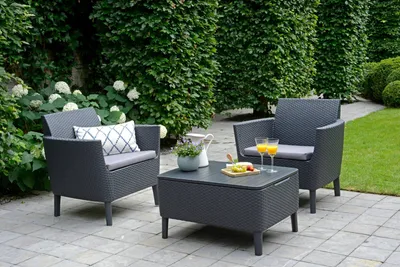 Produktbild von Keter 253206, Graphit, 2 Sitz(e), Draußen, Pubertät, Junge/Mädchen, 76 cm
