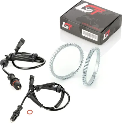 Produktbild von 2x ABS-Sensor und ABS-Ring Set Vorderachse 44 Zähne für RENAULT ESPACE IV