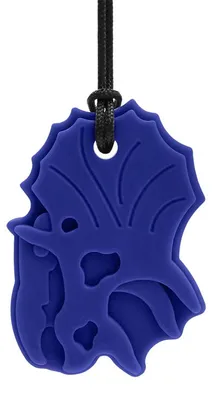 Zdjęcie produktu dla ARK Therapeutic Dinosaur Triceratops, niebieska, zabawka dla dzieci. Gryzak w kształcie triceratopsa, przeznaczony do żucia przez dzieci, młodzież i dorosłych. Pomaga w łagodzeniu bólu i stresu.