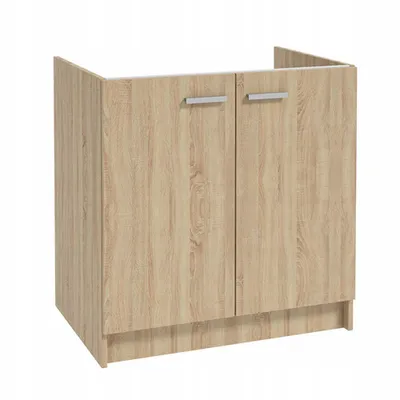 Produktbild von Stamar | Küchenschrank, mit Spüle, 80 cm, Eiche Sonoma, mit Armatur und Siphon