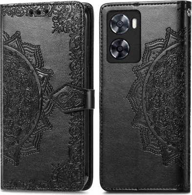 Zdjęcie produktu dla imoshion Mandala Bookcase dla Oppo A57(s) - Czarny