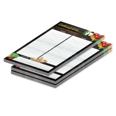 Produktbild von PRICARO Einkaufsliste "Mediterran", magnetisch, A5, 50 Blatt, 3 Stück
