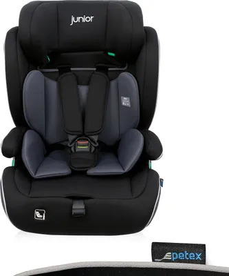 Immagine prodotto di Seggiolino auto per bambini, i-Size standard ECE R129 per bambini da 76-150 cm, seggiolino auto regolabile in altezza, nero |Supreme Plus by PETEX