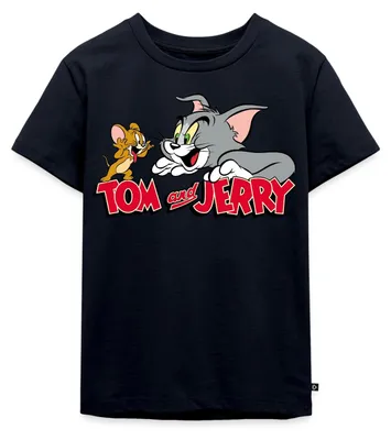 Produktbild von Spreadshirt Tom Und Jerry Fang Mich Doch Kinder Premium T-Shirt, 98/104 (2 Jahre), Navy