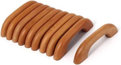 Obrázek produktu pro Dřevěná rukojeť, dřevěná úchytka, zásobník 64 mm, rozteč rukojetí, balení po 10 kusech