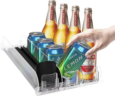 Immagine prodotto di Organizer da frigo per bevande, 12 lattine di birra, 330-500 ml