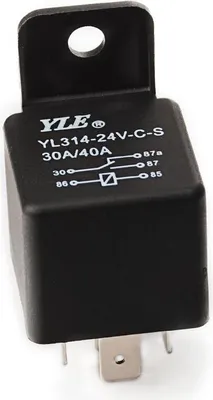 Produktbild von KFZ Relais YL314-24V-5P 24VDC Sockel YLSK-2 - Art: 1x 24V Relais ohne Sockel