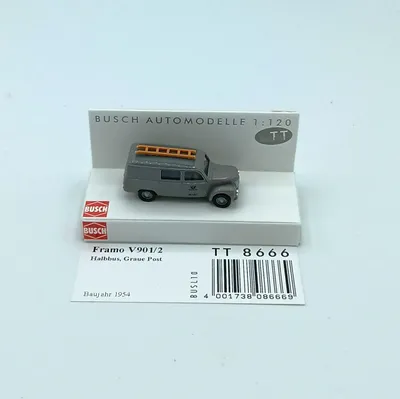 Produktbild von Busch 8666 - 1/120 / TT Framo V901/2 Halbbus, graue Post - Neu