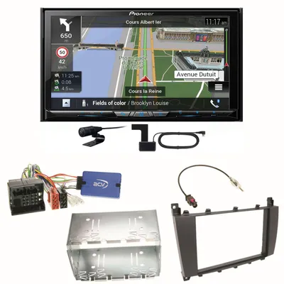 Produktbild von Pioneer AVIC-Z830DAB USB CD Einbauset für Mercedes C-Klasse W203 CLC CL203 S203