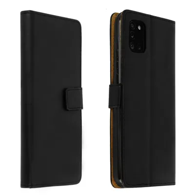 Image de Avizar, étui rabattable en simili cuir avec fonction support pour Samsung Galaxy A31, noir