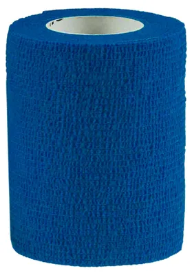 1/3/6 Haftbandagen Größe+Farbe wählbar - selbsthaftende Bandage Fixierverband selbstklebend 1 Stück | 7.5 cm | blau