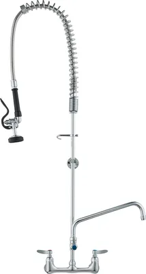 Obrázek produktu pro VEVOR Komerční kuchyňská baterie Vodovodní baterie s výsuvným předdřezovým ostřikovačem, výška 118 cm, střed 203 mm, otočná výtoková trubice 305 mm, mosazná dřezová baterie pro montáž na podlahu, pro dřez s 1/2/3 přihrádkami