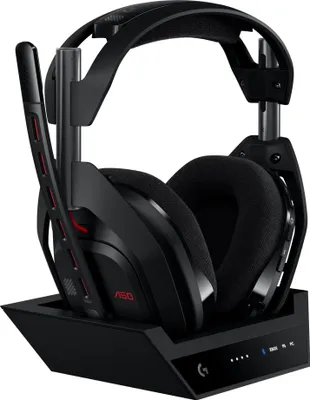 Produktbild von Logitech G Astro A50 LIGHTSPEED kabellose Gaming-Headset + Basisstation (Gen 5), PRO-G GRAPHENE, 3-System-Umschaltung, USB-C für Xbox, PS5, PC/Mac oder Nintendo Switch, Bluetooth - Schwarz
