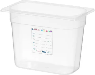 Produktbild von HENDI Aufbewahrungsbehälter PP gastronorm 1/4 150 mm HACCP