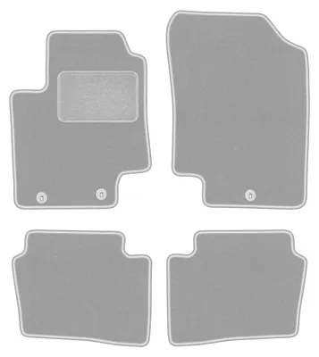 Zdjęcie produktu dla Dywaniki welurowe OSLO do: Hyundai i20 I 2008-2014 hatchback szare 4 szt.