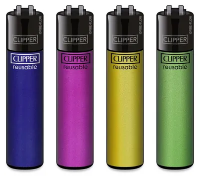 Produktbild von Clipper® Feuerzeuge 4er Set: Crystal #9