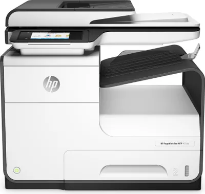 A studio shot of an HP PageWide Pro 477dw printer.