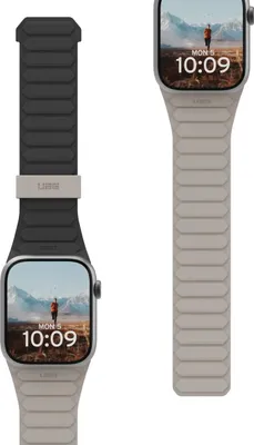 Produktbild von Urban Armor Gear 194161114036, Uhrenarmband, Apple, Watch Series 1-3 42mm, Series 4-6 & SE 44mm, Series 7-9 45mm, Ultra 1-2 49mm, Silikon, 45/44/42mm