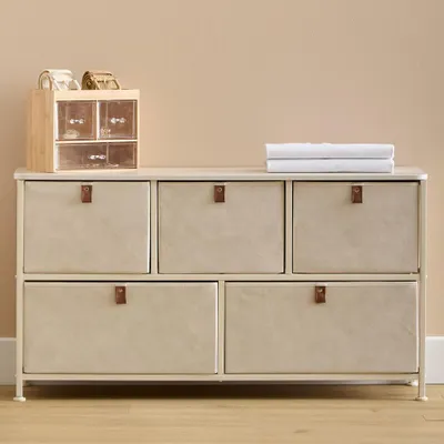 Obrázek produktu pro Eazy Living Komoda s 5 koši Verdun Beige