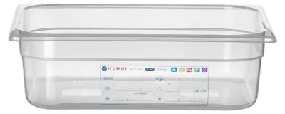 Immagine prodotto di HENDI Contenitore gastronorm 1/2, GN 1/2, 6,5L, trasparente, 325x265x(H)100mm