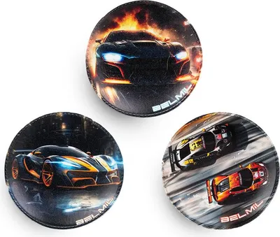 Produktbild von Belmil Patches mit Klettverschluss Set 3-teilig- kompatibel mit Schulranzen Maxi, Maxi Plus, Compact "Speed Race"