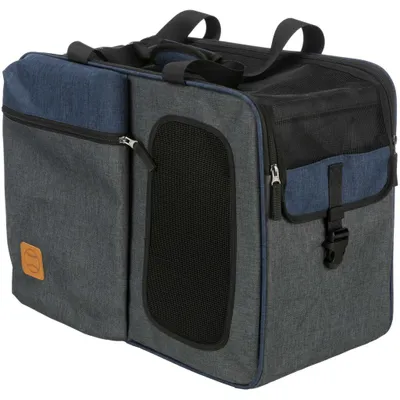 Produktbild von TRIXIE Rucksack & Tasche Tara 2 in 1 - grau/blau - 25 × 38 × 50 cm