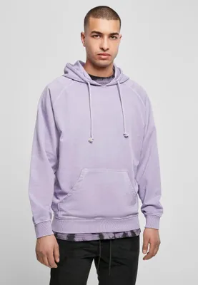 Image de Urban Classics TB4388 | Overdyed Hoody Sweat à capuche Homme - Couleur : Lavender - Taille : XL