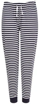 Immagine prodotto di SF Women - Pantaloni pigiama da donna LT6136 (L Regular) (blu navy/bianco)