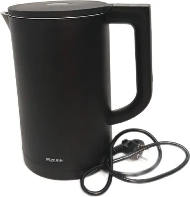 Productafbeelding van SEVERIN waterkoker met koel aanraakoppervlak, dubbelwandige waterkoker, gekleurde LED-temperatuurweergave