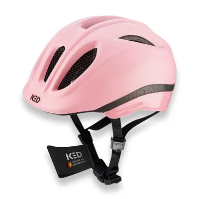 Produktbild von KED Meggy II Trend I Kinder Fahrradhelm Insektenschutznetz Integriertes LED-Rücklicht maxSHELL Technologie Farbe: flamingo pink matt Größe: 44-49 (XS)