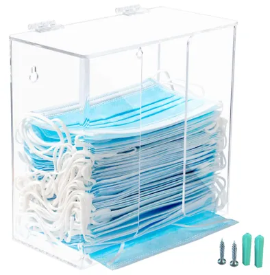 Acryl-Dispenser-Box mit Deckel für Handschuhe, Haarnetze & mehr