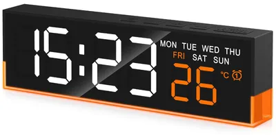 Immagine prodotto di Sveglia digitale, sveglia LED multifunzione con display grande, funzione snooze e indicazione della temperatura