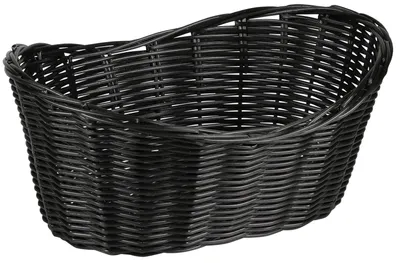 Produktbild von Kesper | Brotkorb - Obstkorb - Brotkörbchen - 28 x 21 x 13 cm - schwarz - aus Kunststoff - Brotkasten - Brotbox - Praktisch
