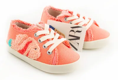 Produktbild von Zara Kids Kinder-Sneaker in Koralle mit Fisch-Motiv 20