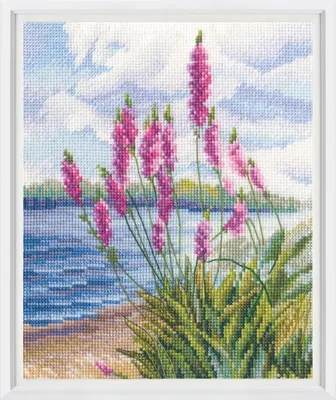 Produktbild von RTO-Kreuzstich-Set „In the Moment, Riverbank“, 15,5 x 19 cm
