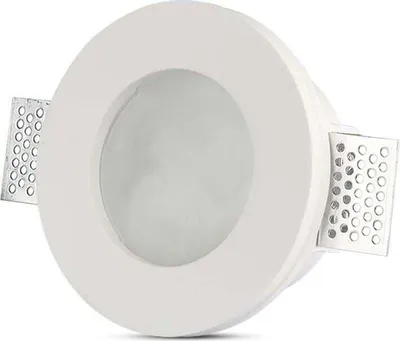 Image de V-TAC LED spotlight - Luminaire encastré - GU10 verre dépoli - IP20 - blanc
