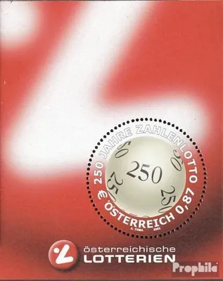 Produktbild von Briefmarken Österreich 2002 Mi Block17 (kompl.Ausg.) postfrisch Zahlenlotto in Österreich