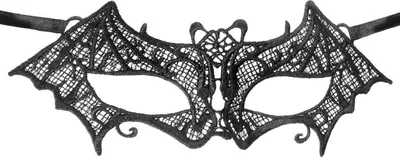 Produktbild von Schwarze Spitzenmaske Fledermaus