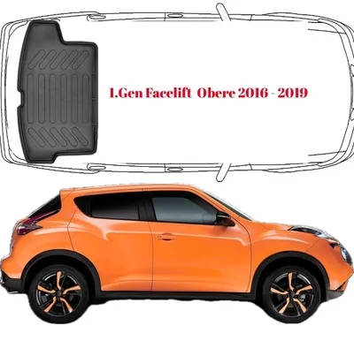 Produktbild von Trimak Kofferraumwanne kompatibel mit Nissan Juke 1.Gen (2016-2019) obere Kofferraummatte