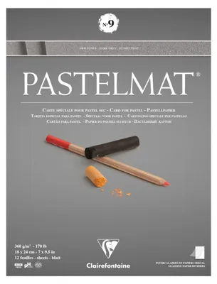 Image de Clairefontaine Pastelmat n° 9 18 x 24 12 feuilles 360 g 96213C