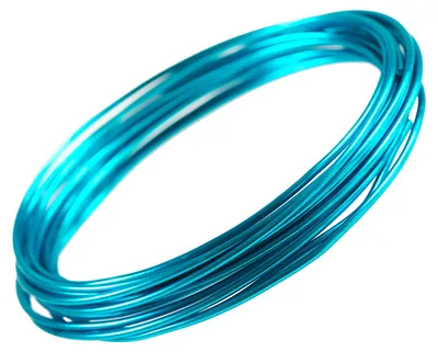 Aludraht 2mm dunkeltürkis